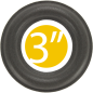 Preview: 3" - 86mm Speaker Rubber Surround - Edge